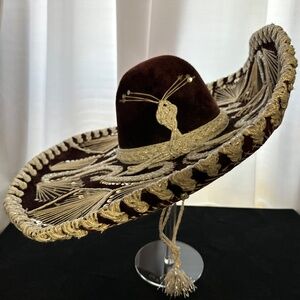 Authentic Pigalle XXXXX Chocolate Brown Mexican Sombrero Mariachi Hat